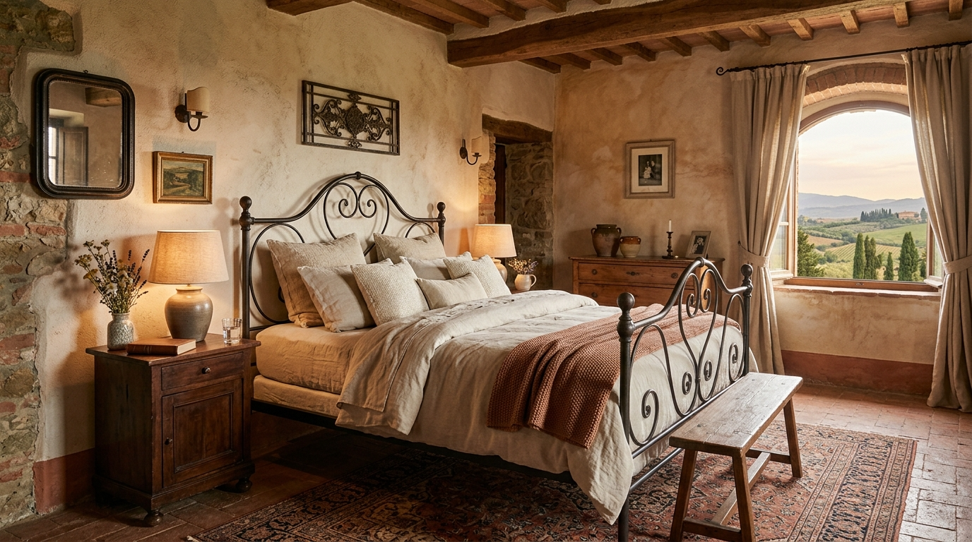 Bring in wrought iron for old world detail